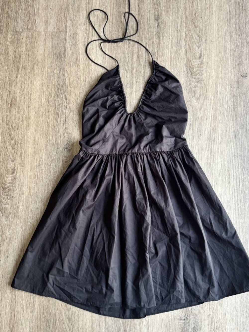 Matteau Drawstring Halter Mini Dress US6 - Picture 2 of 8